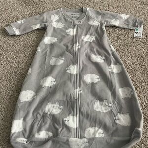 Carter's Cozy Fleece Gray Sheep Sleep Sack Size 3-6 Months NWT